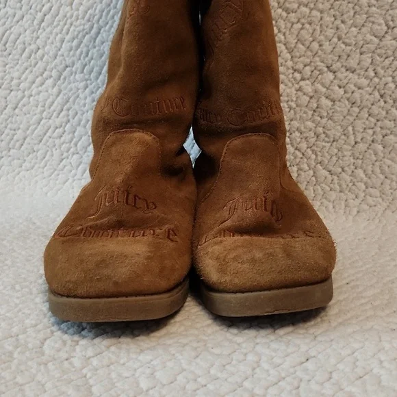 Juicy Couture genuine leather embroidered logo sherpa lined rubber sole t… - Picture 4 of 13